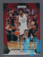 2017-18 Panini Prizm Ruby Wave #57 Justise Winslow Heat